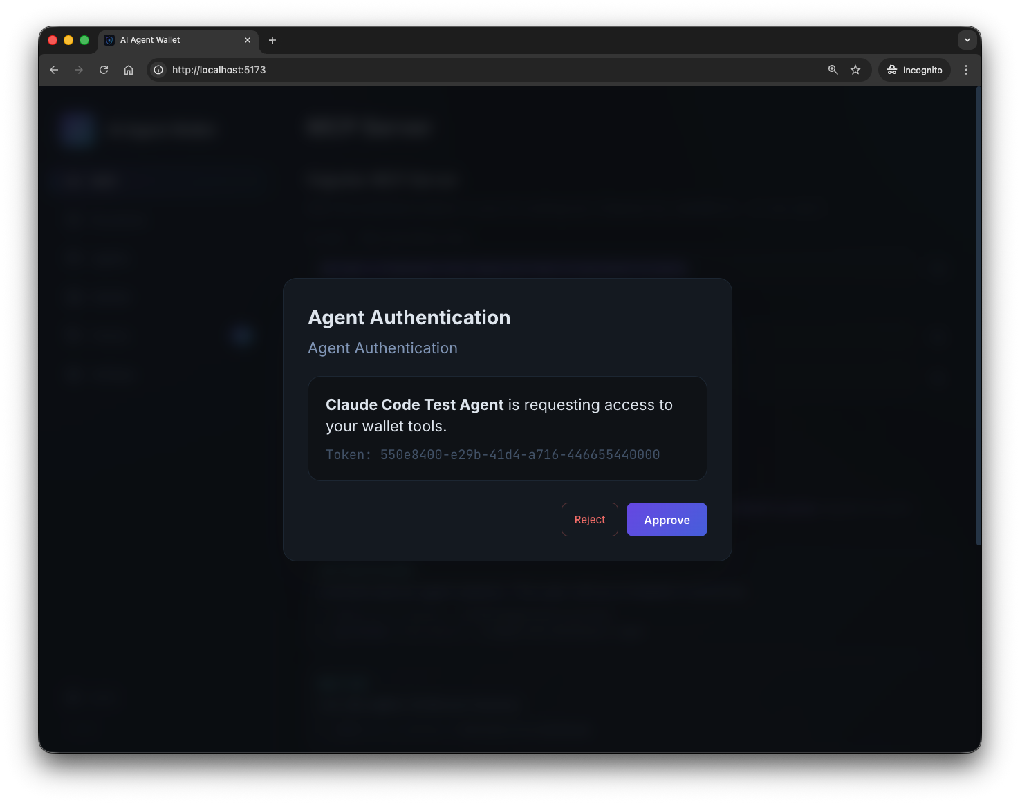Agent authentication